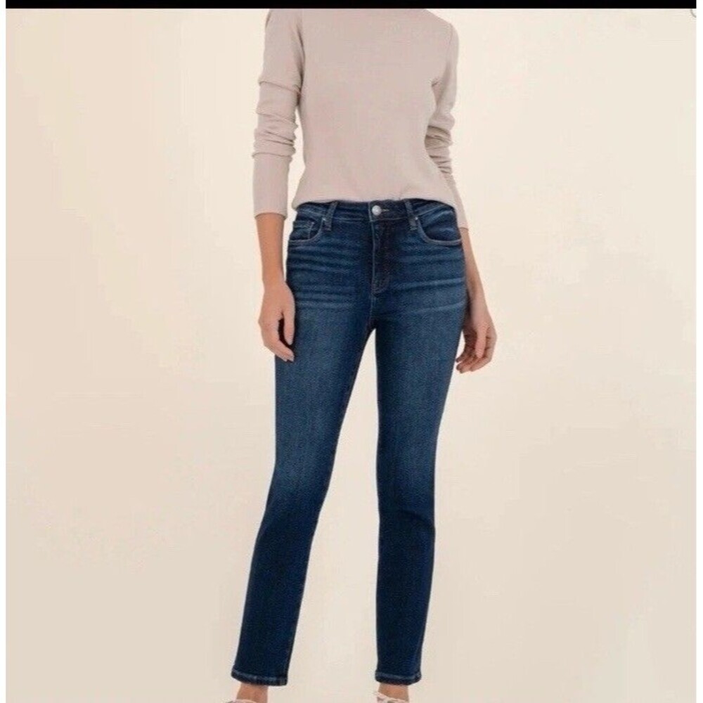 KUT from the Kloth Reese High Rise Fab Ab Ankle Straight Leg  Jeans Women 12x27